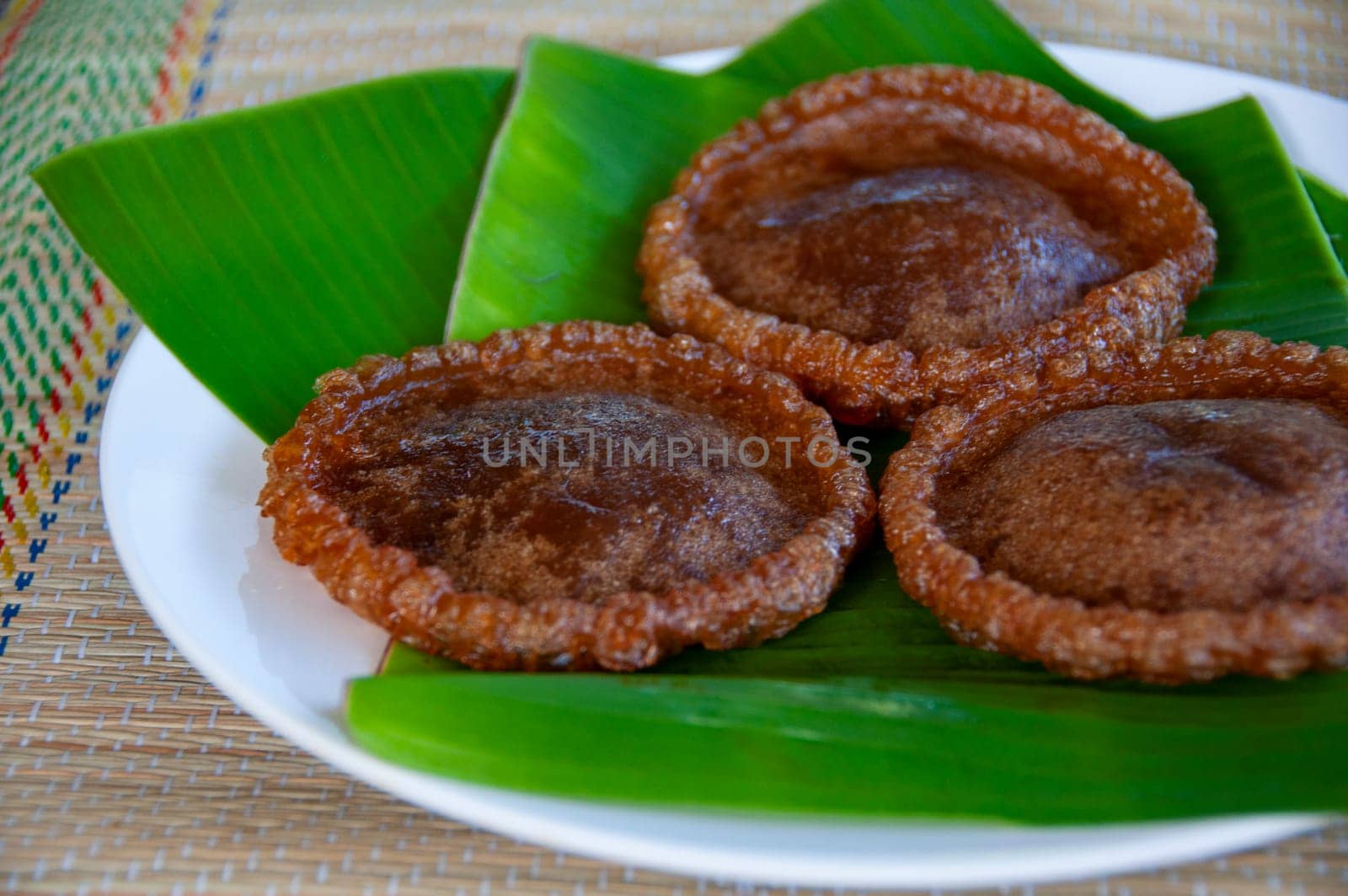 North Borneo home made traditional kuih penjaram cake.