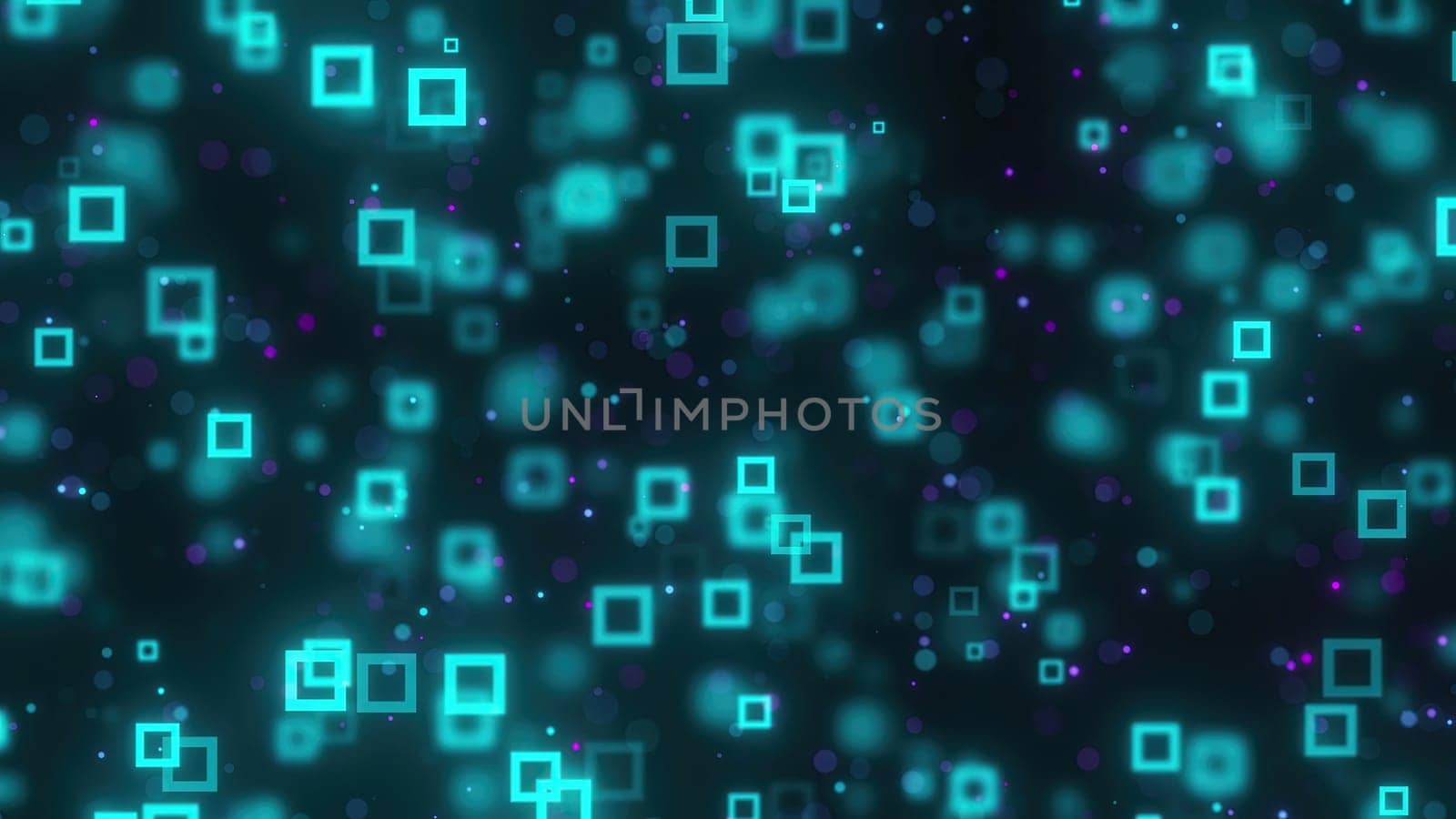 Abstract blue technology background. Computer generated 3d render