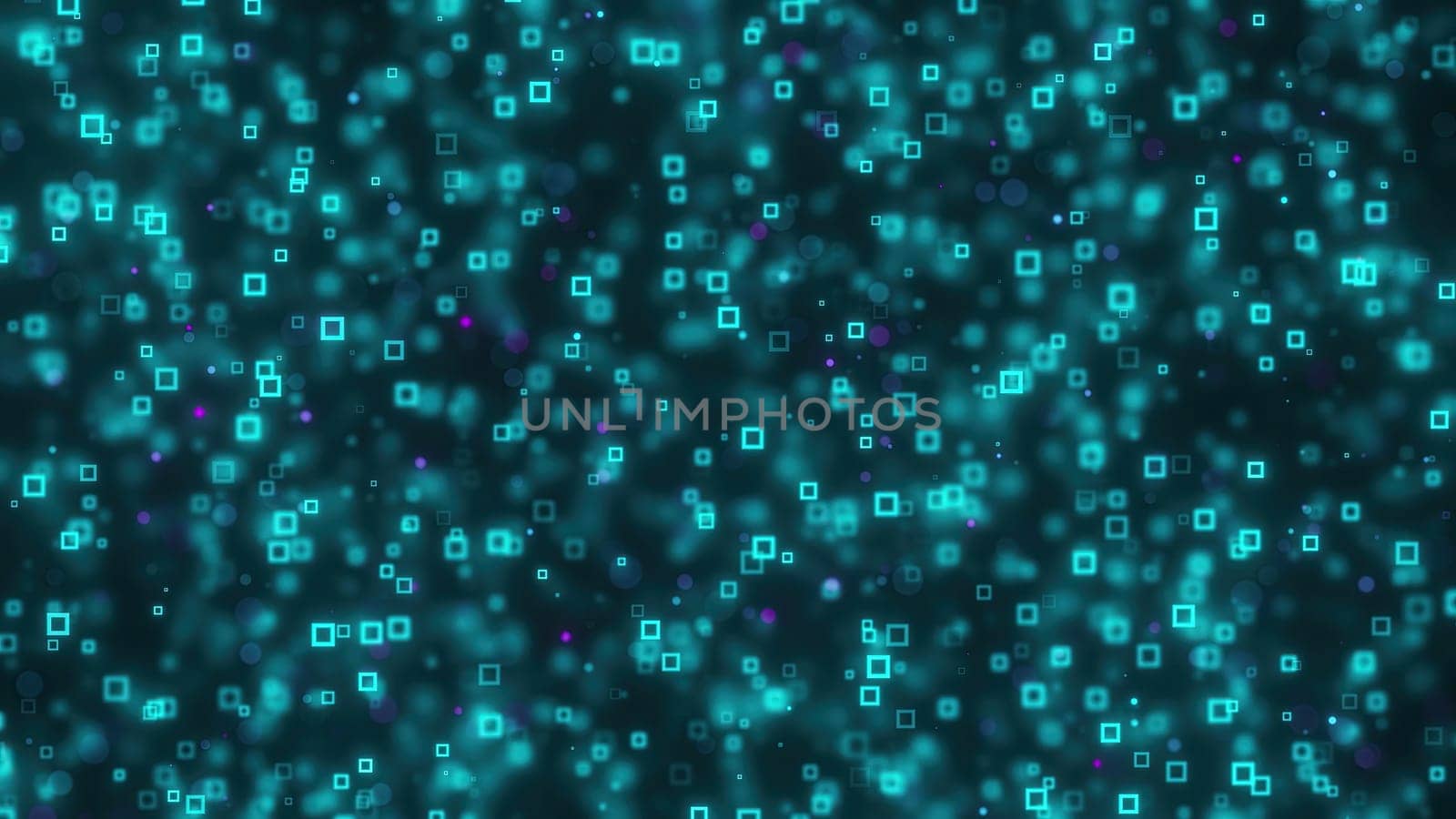 Abstract blue technology background. Computer generated 3d render