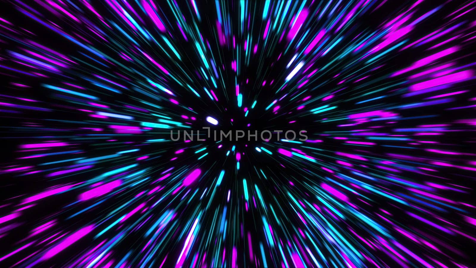 Hyper jump, Speed of light. Computer generated 3d render