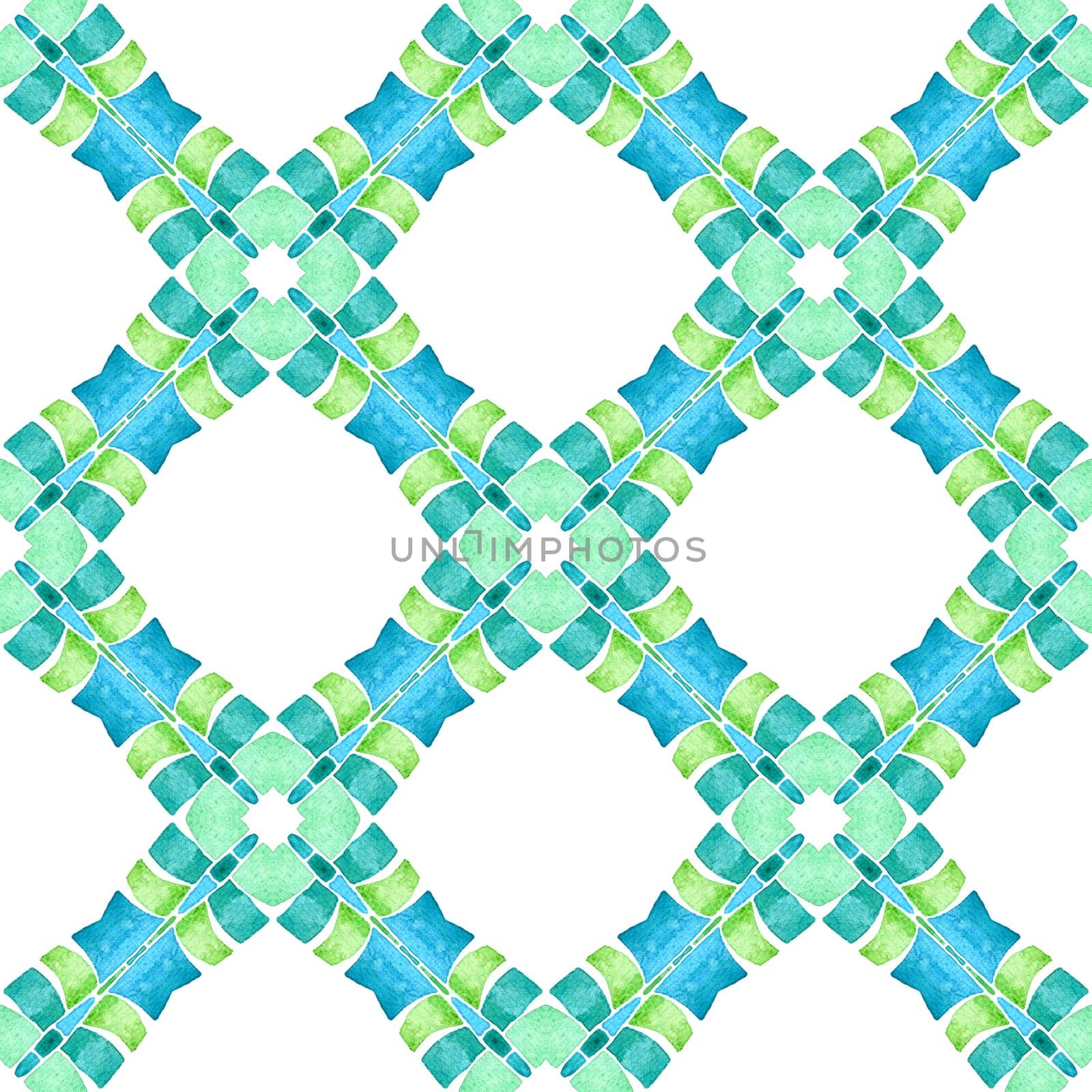 Trendy organic green border. Green interesting boho chic summer design. Textile ready amazing print, swimwear fabric, wallpaper, wrapping. Organic tile.