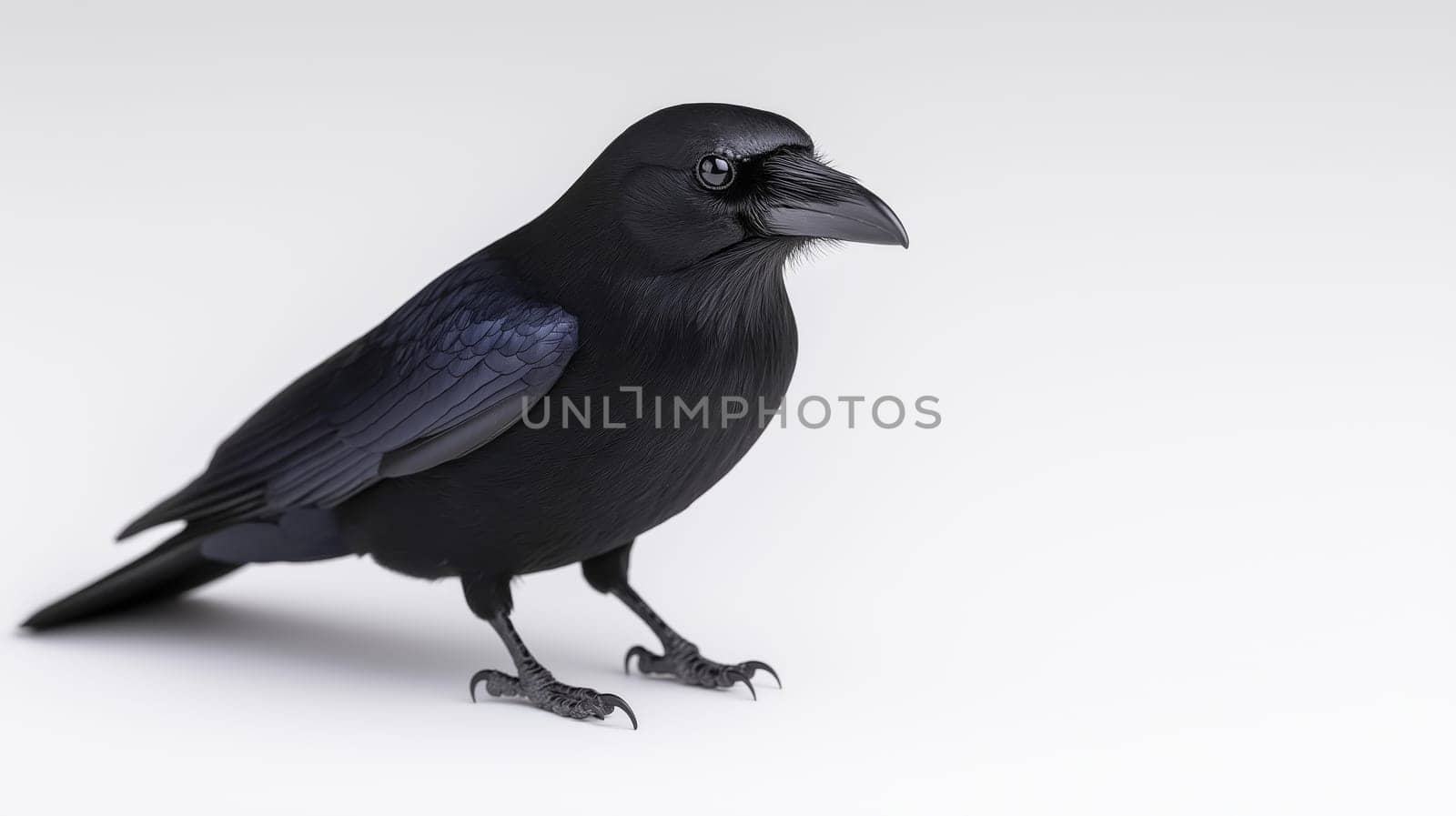 A raven with glossy black feathers showcases a brilliant ring clutched tightly in its beak. The scene captures the bird's keen eyes and sharp features while displaying its striking details.