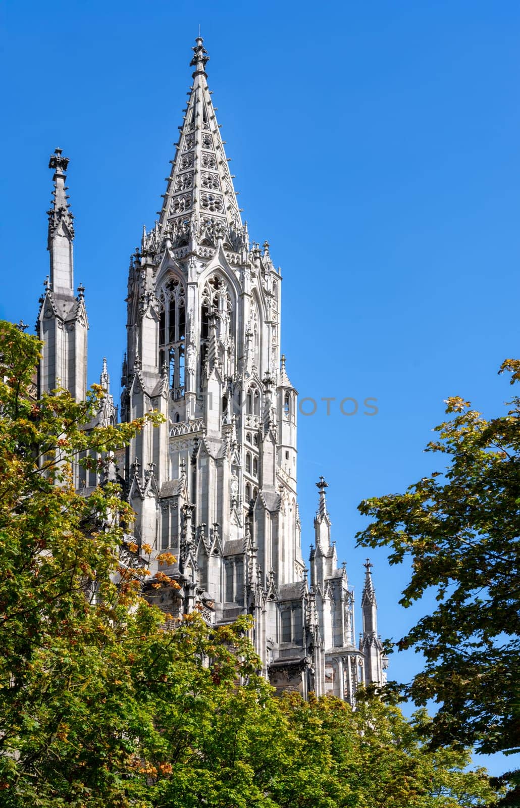 The historic tower of the Ulm cathedral