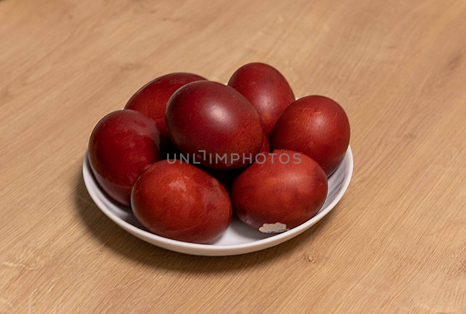 Easter eggs just colored with onion peel.