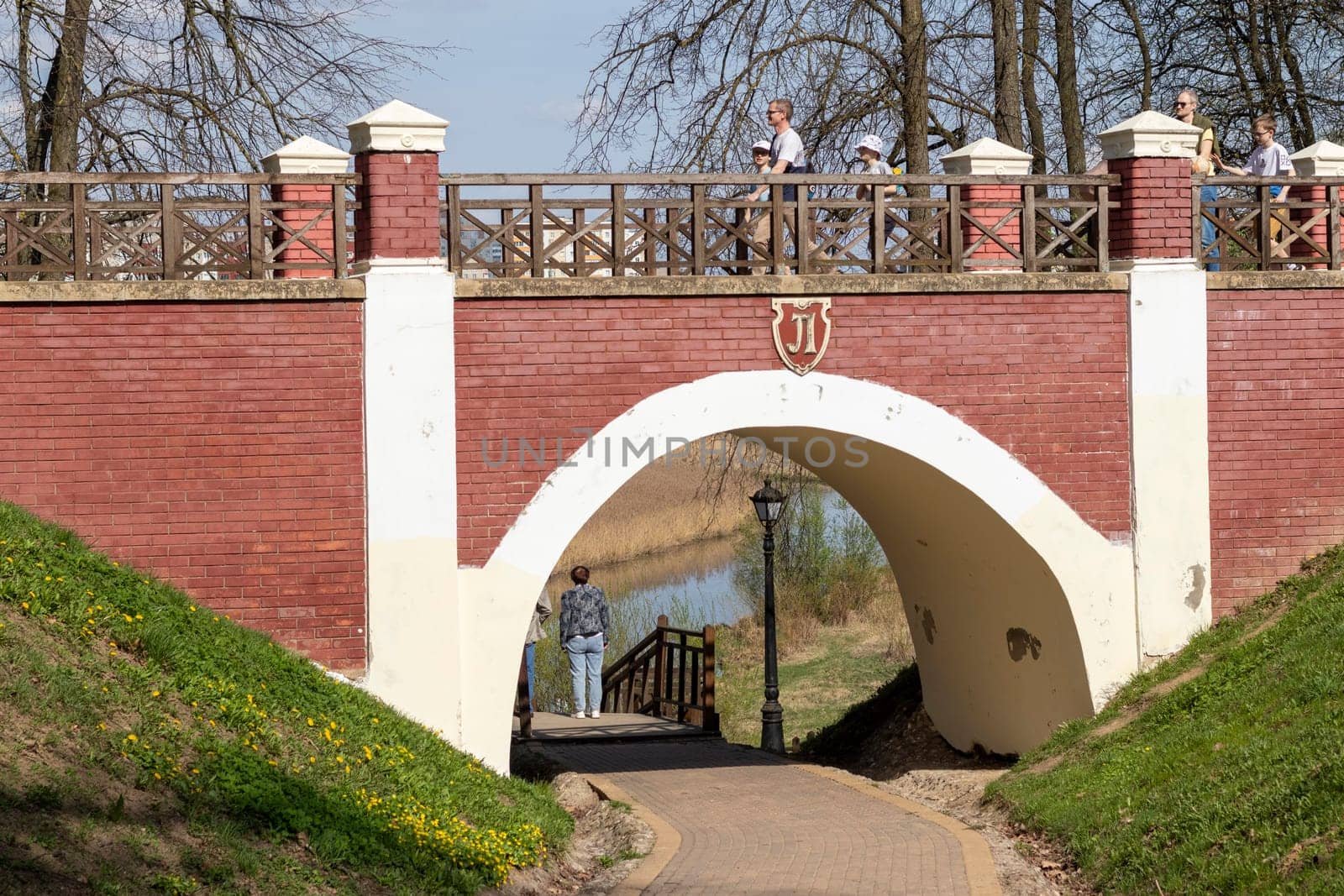 Minsk, Belarus - 05.04.2025 - People enjoying first sunny days outdoors