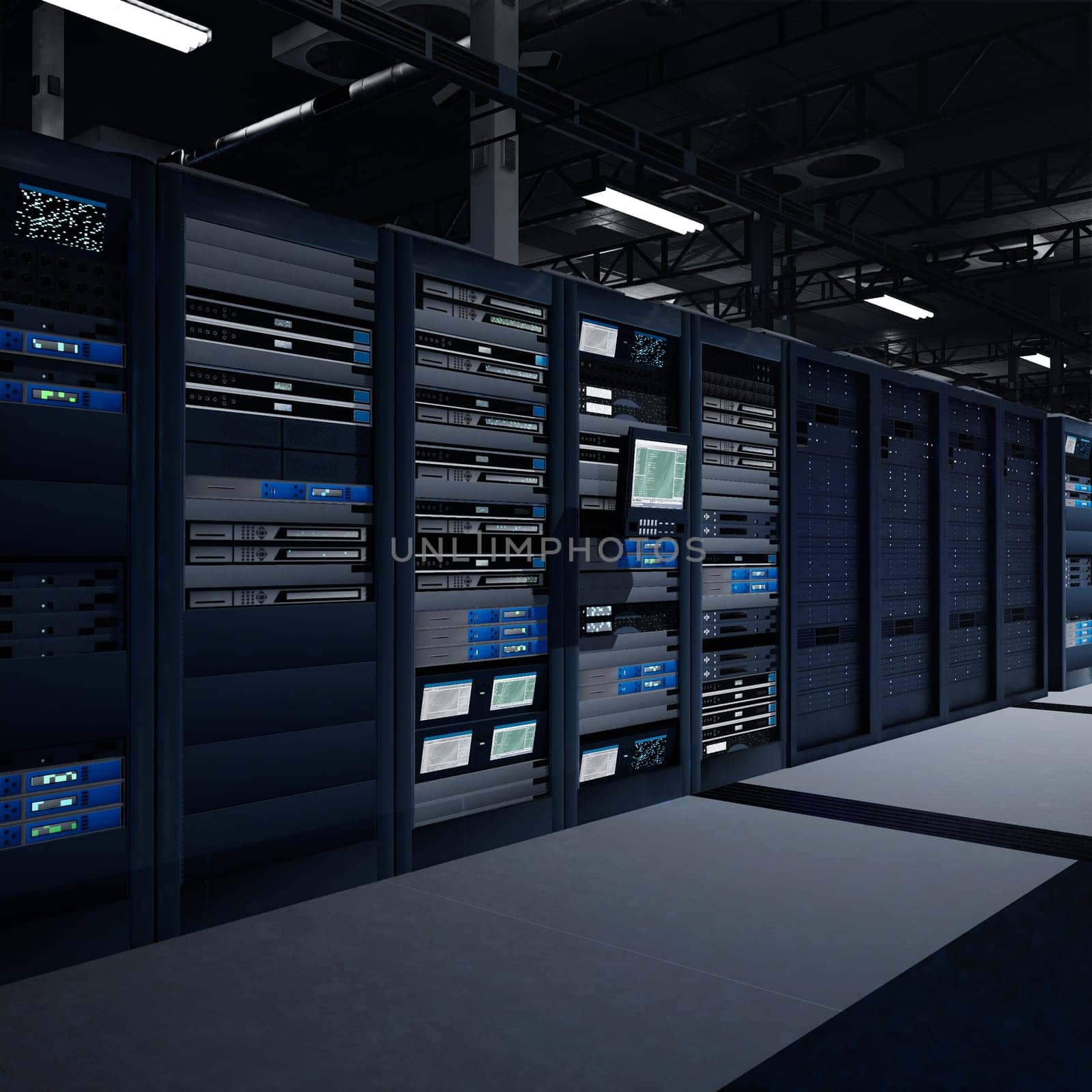Enterprise data hub operating AI workloads across multiple systems for scalable research and deployment. Supercomputers processing massive datasets used in deep learning, 3D rendering