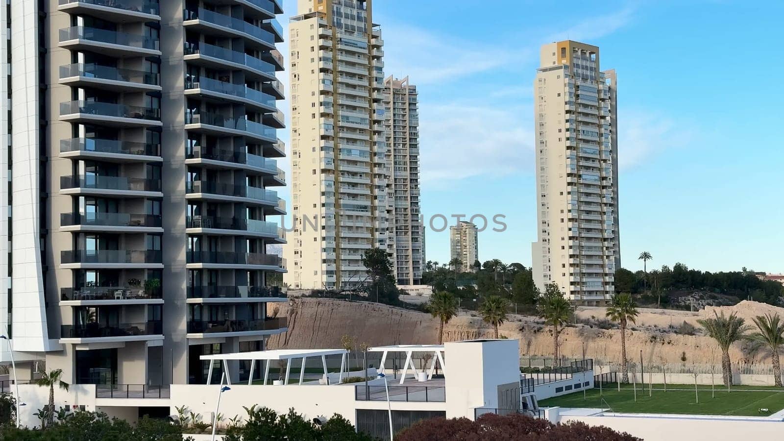 Stylish and modern highrise buildings are showcasing innovative contemporary architecture in todays skyline