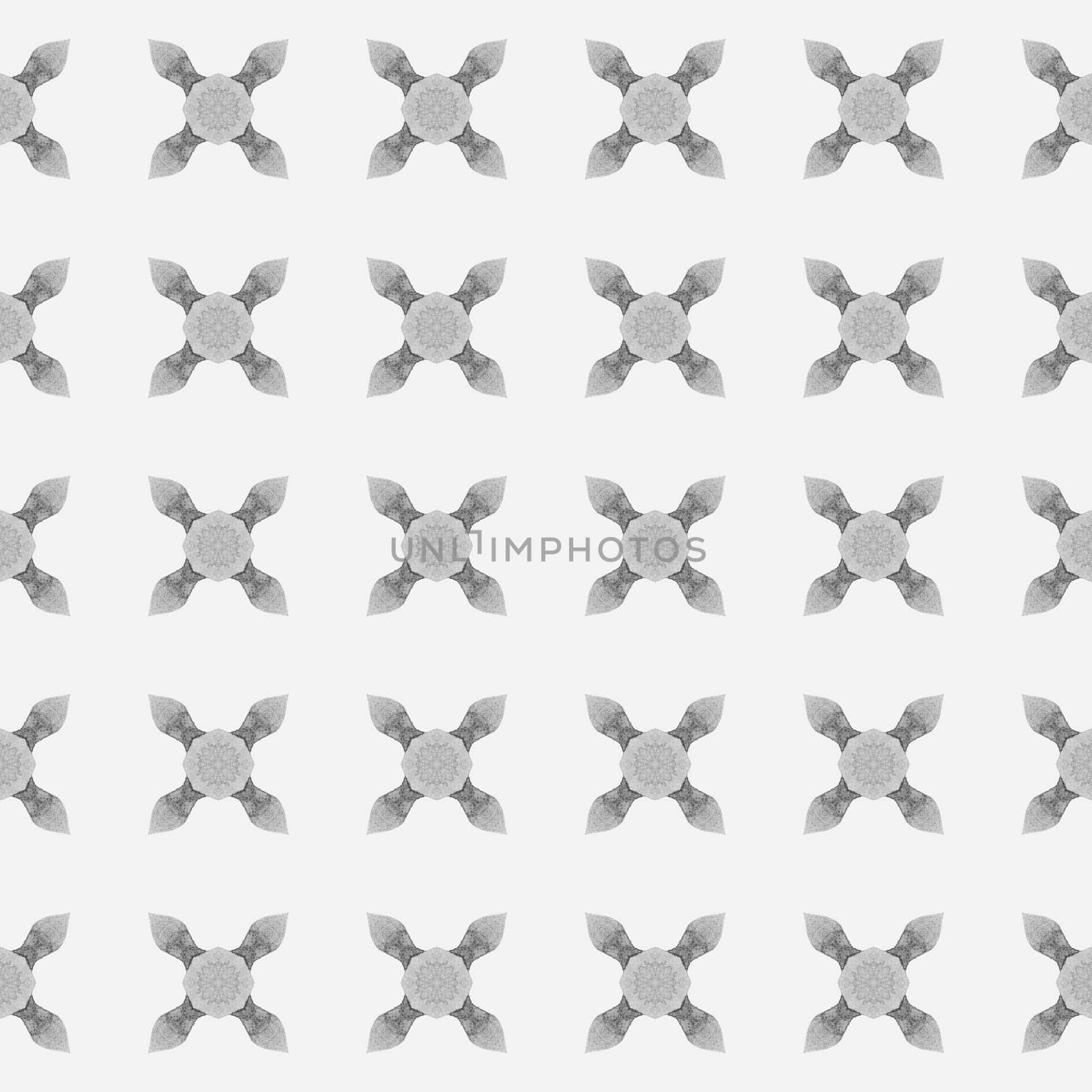 Textile ready extraordinary print, swimwear fabric, wallpaper, wrapping. Black and white attractive boho chic summer design. Hand drawn tropical seamless border. Tropical seamless pattern.