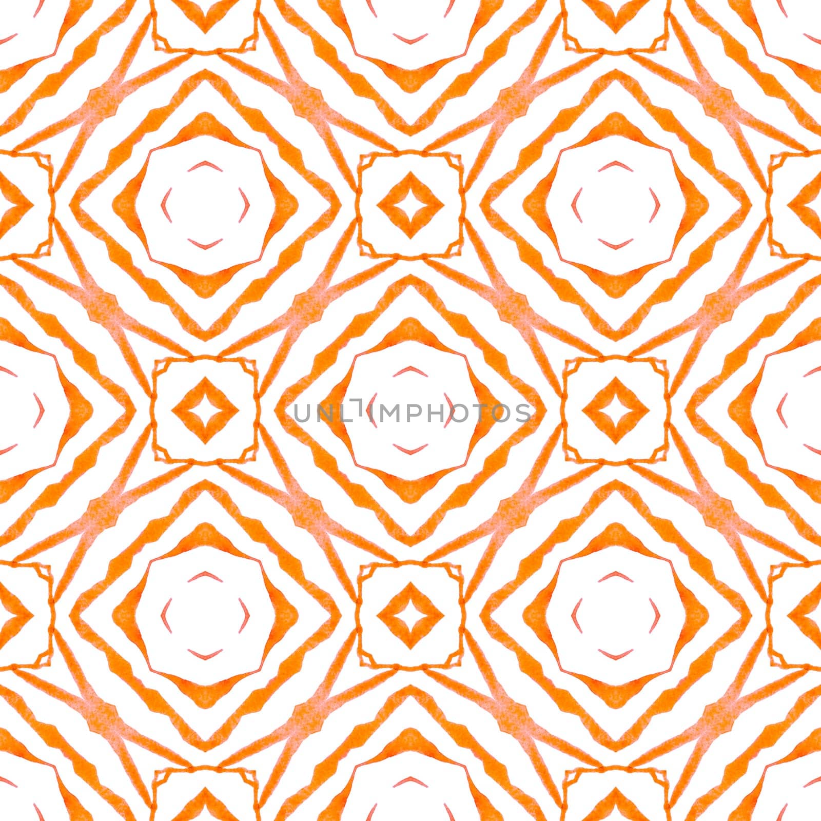 Summer exotic seamless border. Orange cool boho chic summer design. Exotic seamless pattern. Textile ready amusing print, swimwear fabric, wallpaper, wrapping.