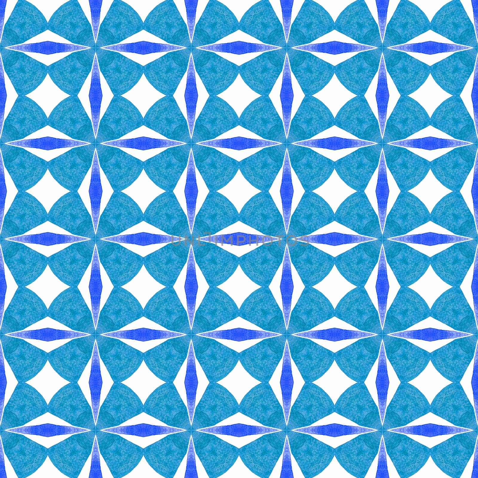 Striped hand drawn design. Blue surprising boho chic summer design. Textile ready original print, swimwear fabric, wallpaper, wrapping. Repeating striped hand drawn border.