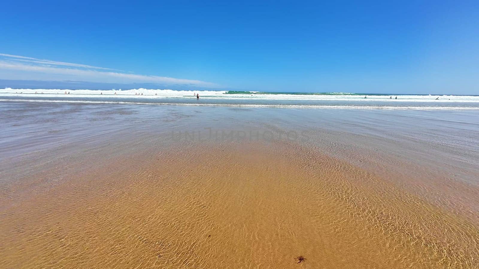 A serene beach scene that beautifully captures the essence of pure relaxation and stunning natural beauty