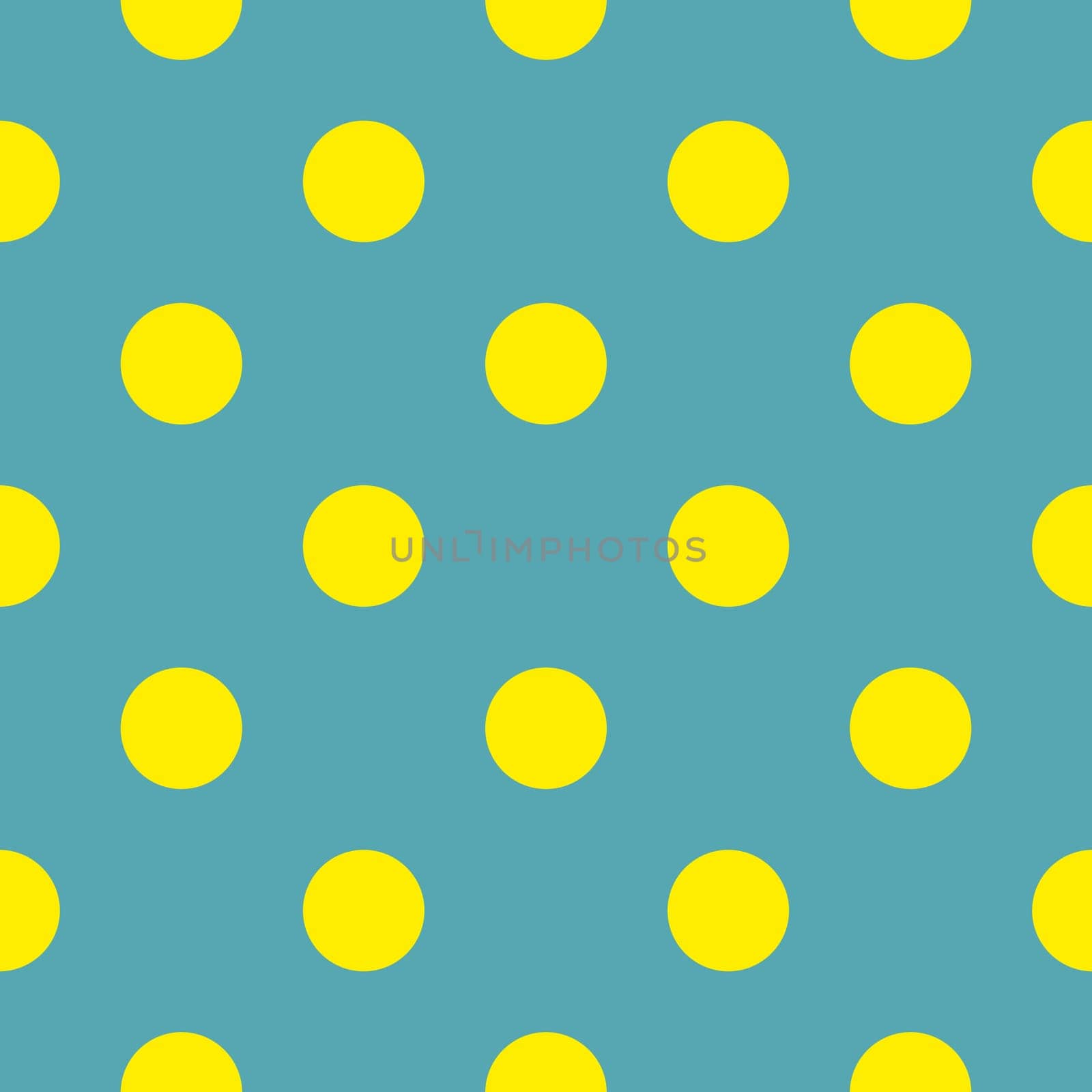 Seamless vector pattern or tile texture with neon yellow polka dots on bottle blue green background. For invitations, websites, desktop, baby shower card background, party, web design, art and scrapbooks.
