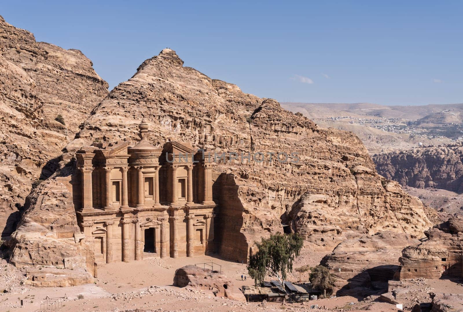 Destination of the Ad Deir trail is the Monastery carved out of the rock face and more likely used for ritual banquets above Petra
