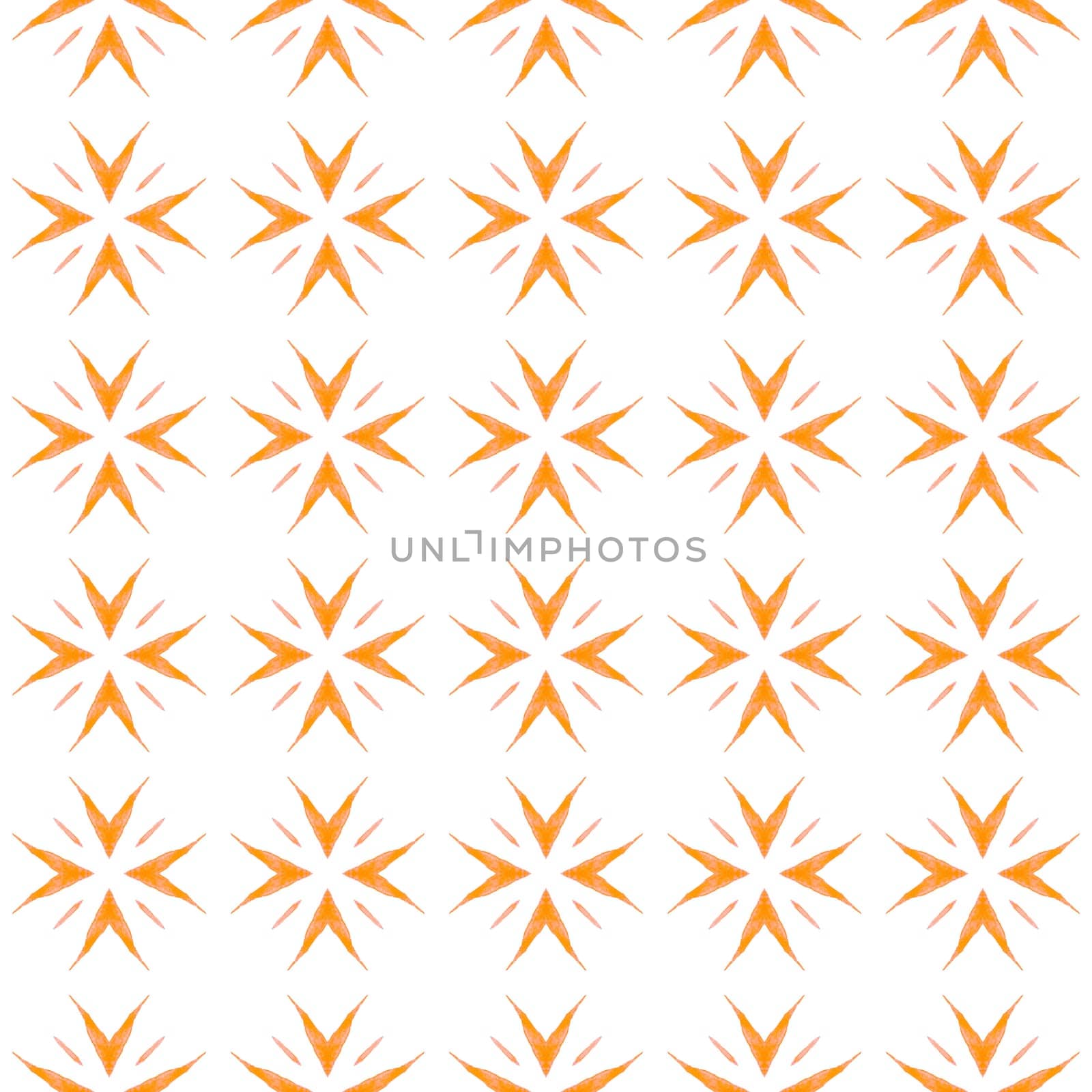 Tropical seamless pattern. Orange fine boho chic summer design. Textile ready exotic print, swimwear fabric, wallpaper, wrapping. Hand drawn tropical seamless border.
