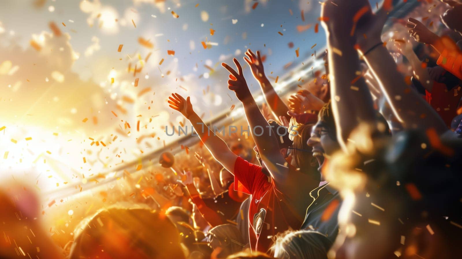 Football Match Happy Fans are Rejoicing