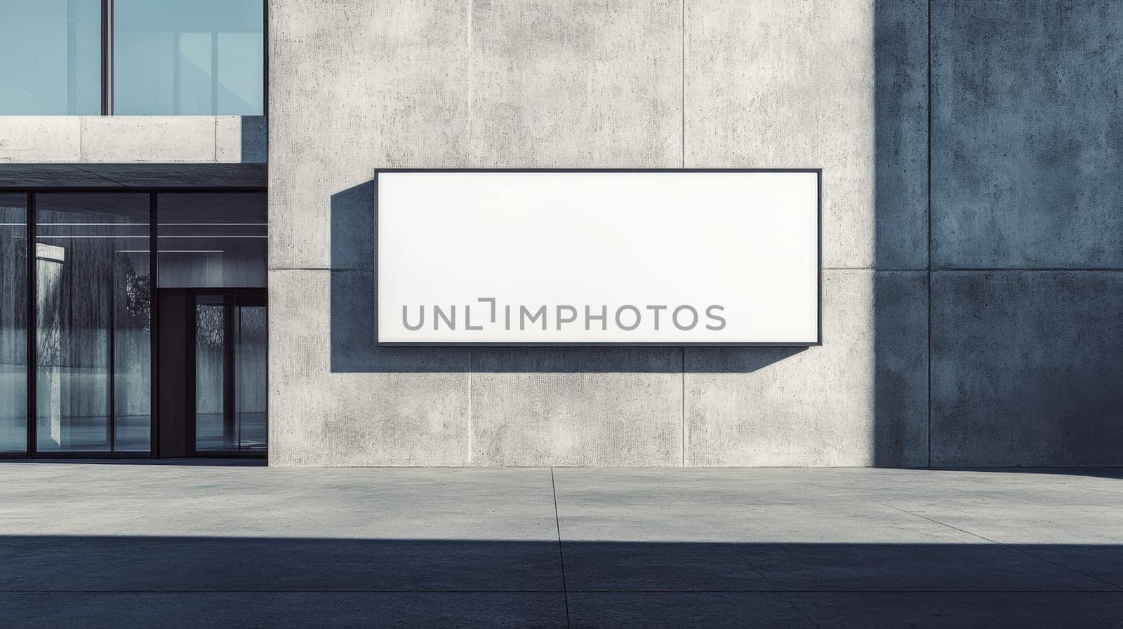 Sign Board Mockup on Building Walls