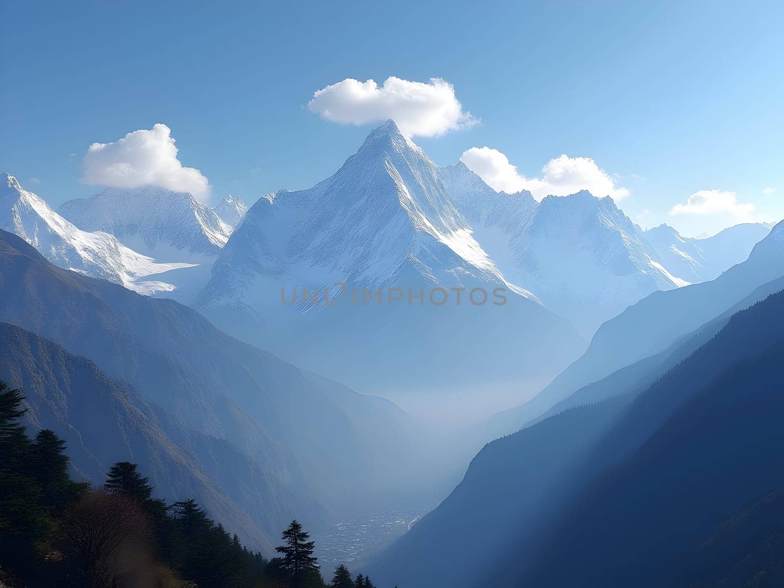 Beautiful mountains of Nepal