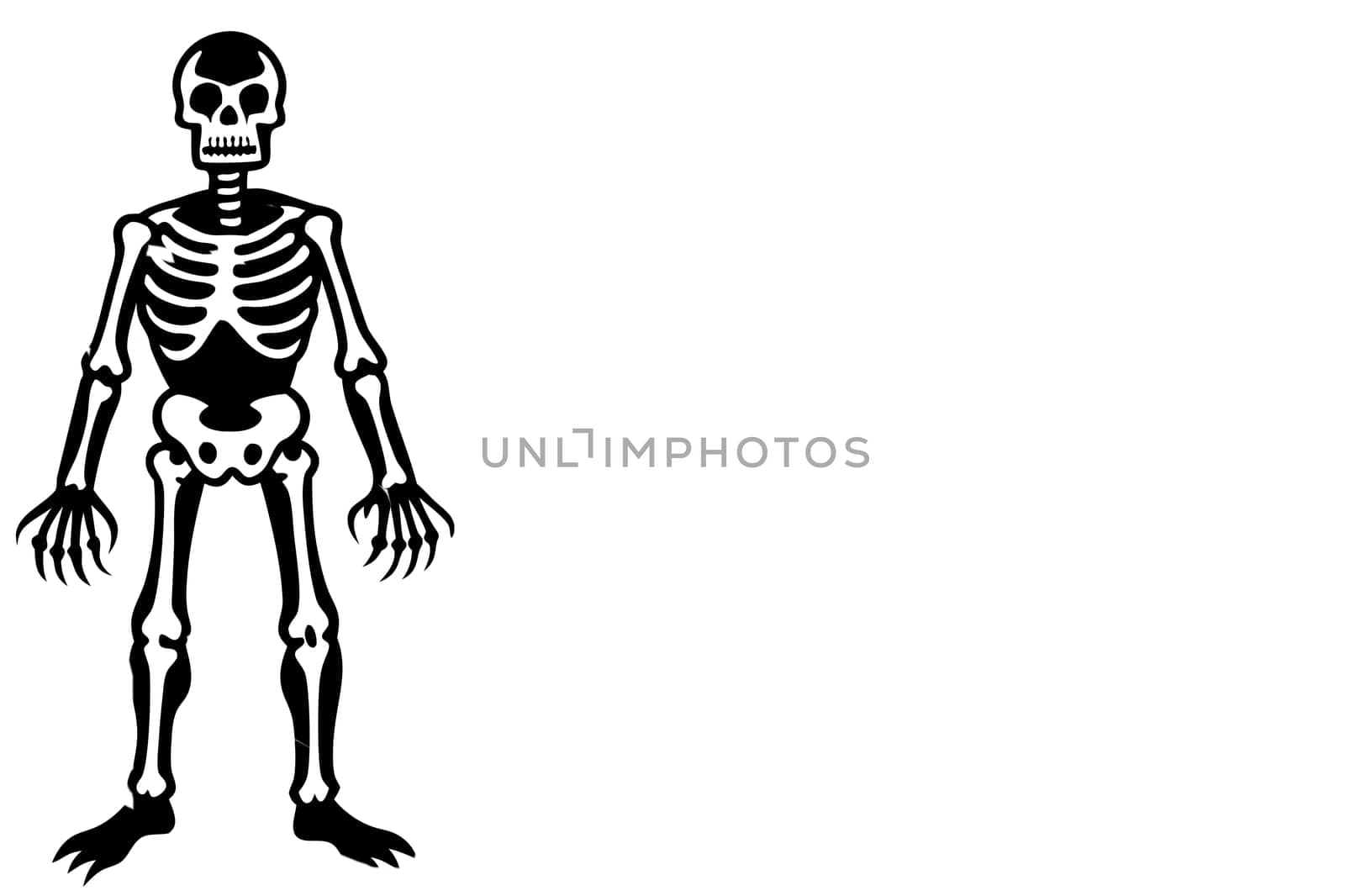 an internal or external framework of bone, cartilage, or other rigid material