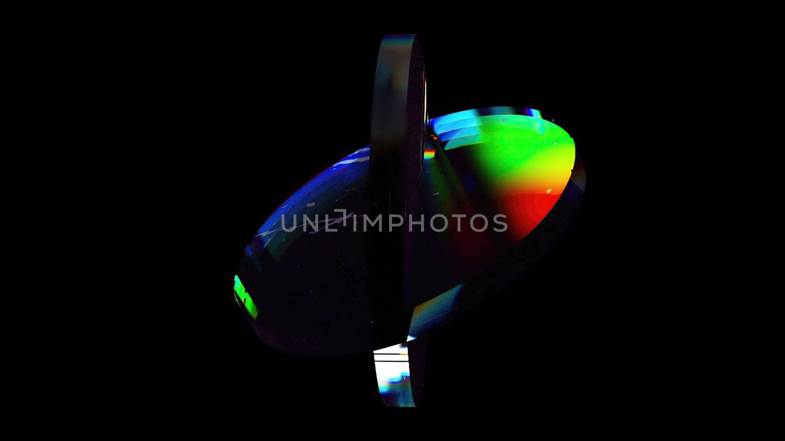 Glass circle composition. Computer generated 3d render