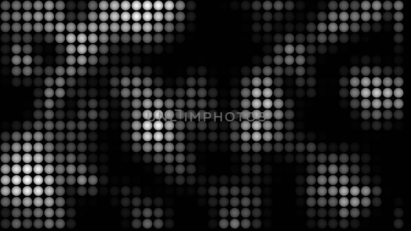 Black and white balls. Computer generated 3d render