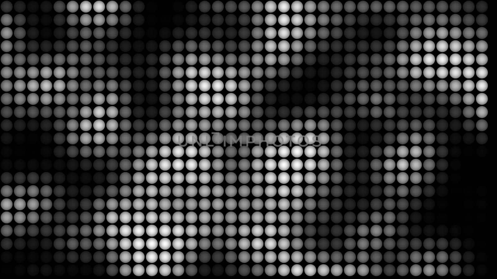 Black and white balls. Computer generated 3d render