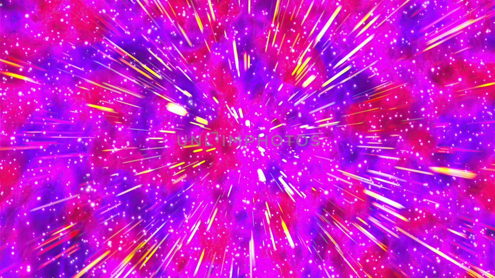 Nebula with lights. Computer generated 3d render