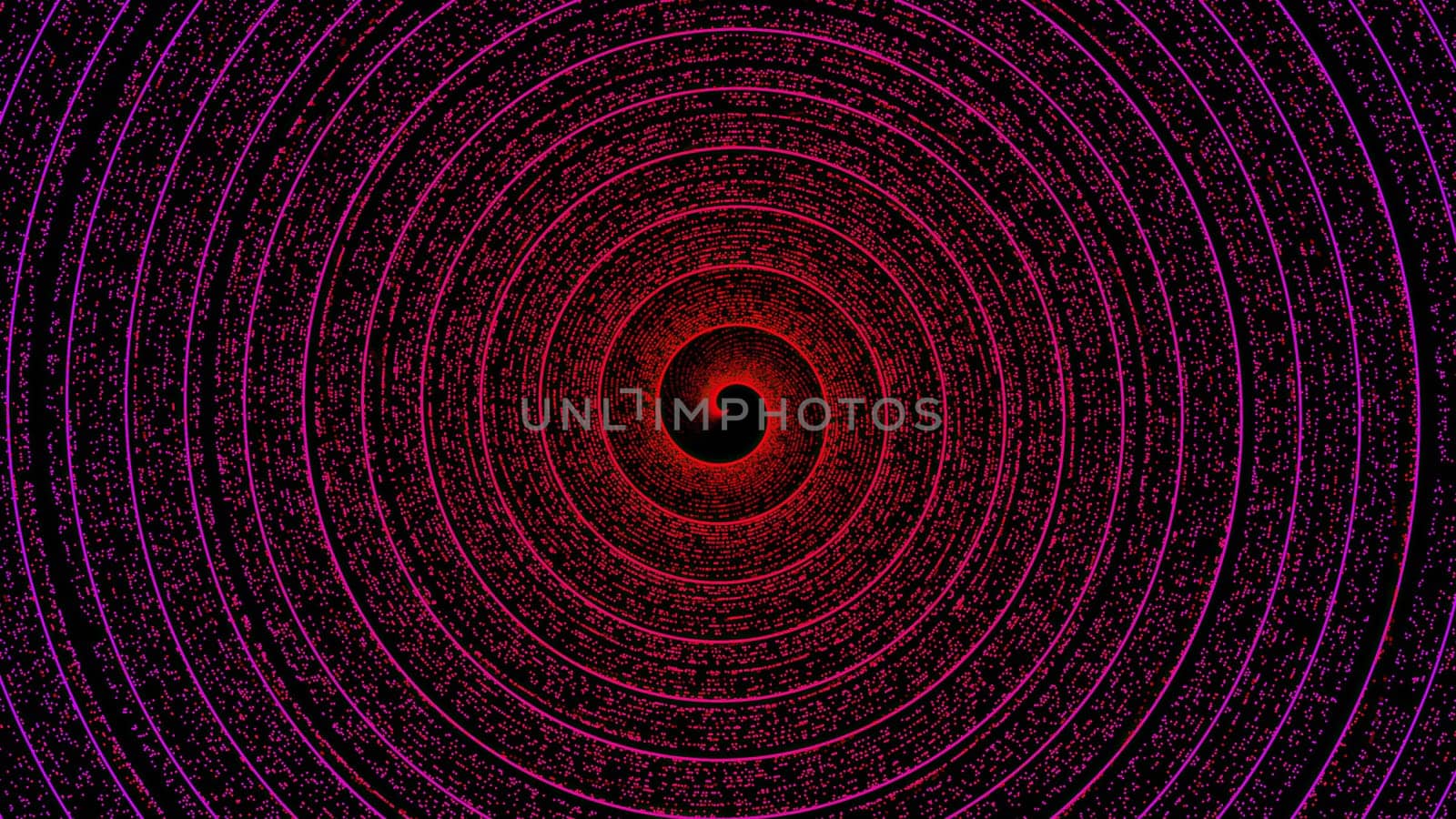 Outer Space, spiral particles. Computer generated 3d render