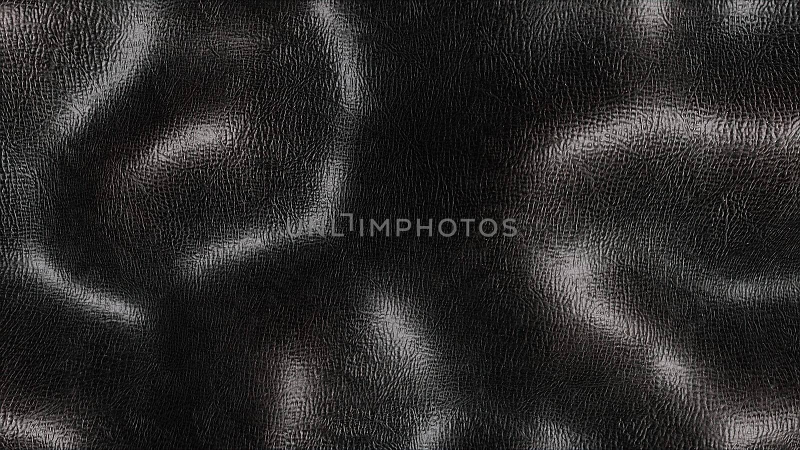 Black leather waves. Computer generated 3d render