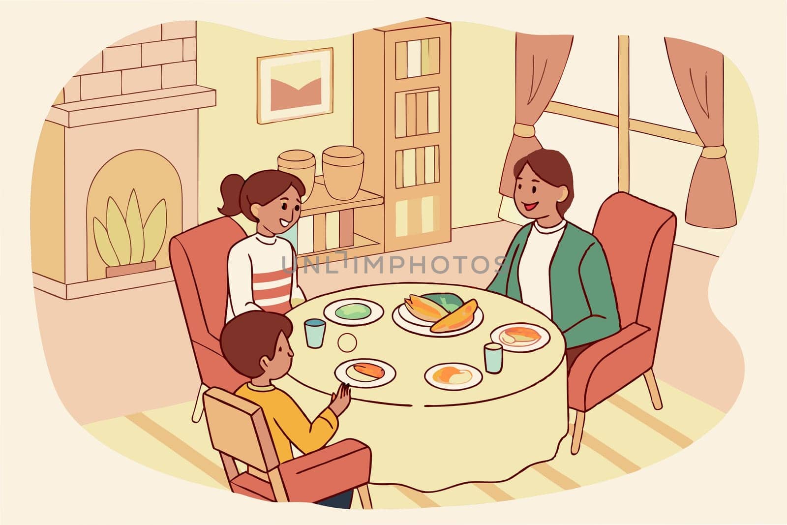 a group of one or more parents and their children living together as a unit