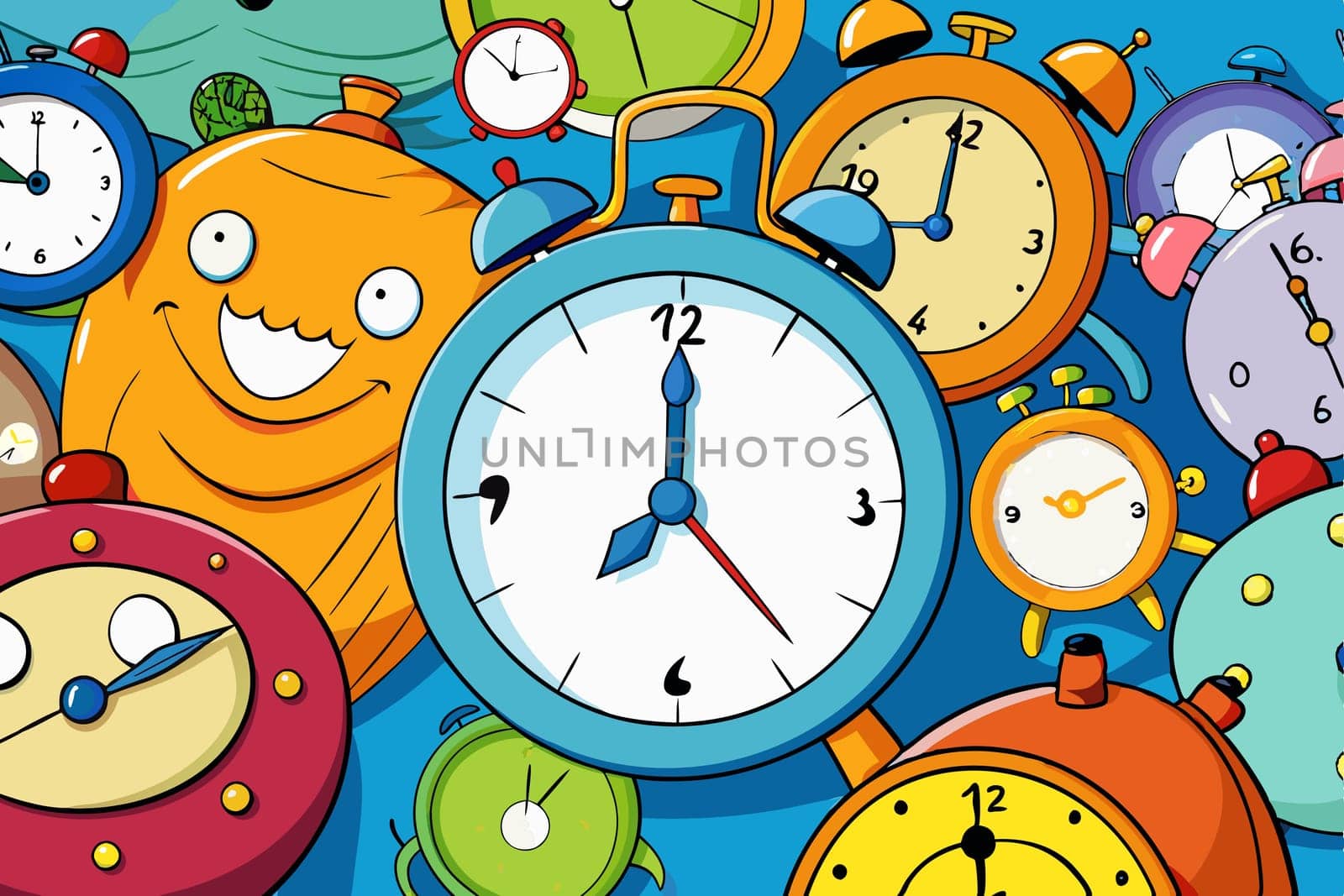 an instrument, such as a clock or watch, for measuring time