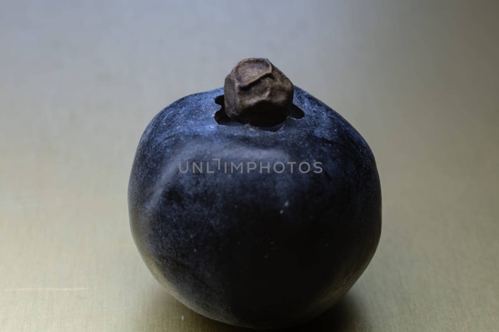 delicious blueberry with sharp pepper grain  in close up