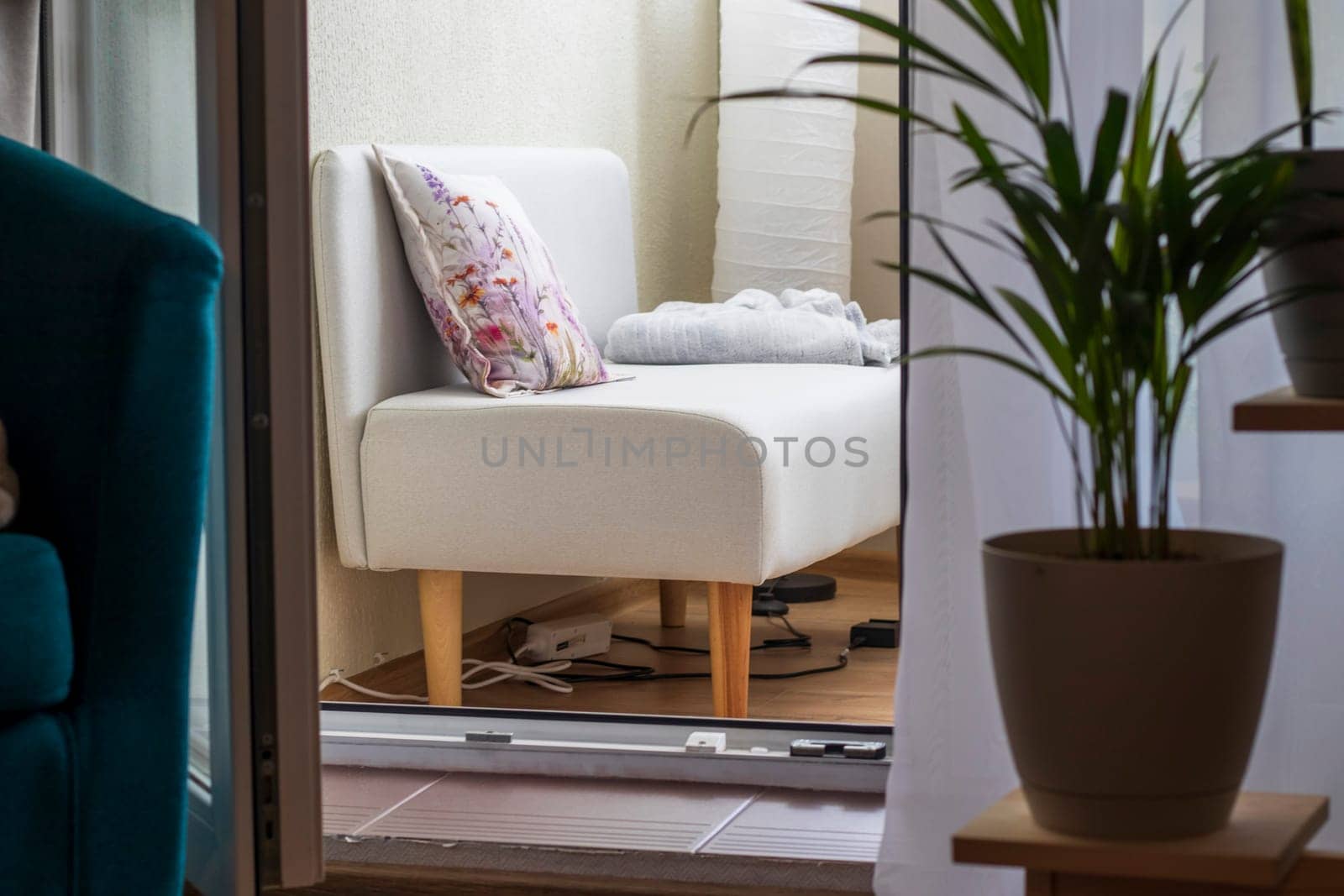 Decorative cushion on the sofa