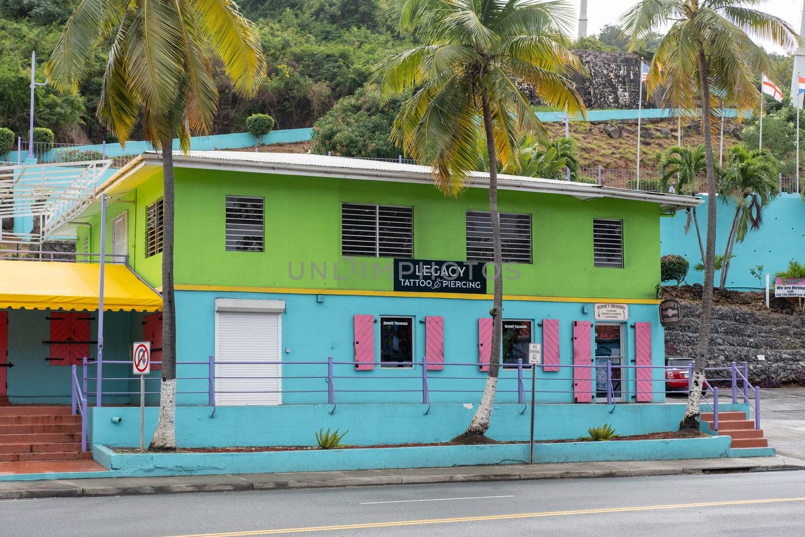 ST THOMAS, USVI - February 1, 2025 Legacy Tattoo and Piercing in Havensite on St Thomas in the US Virgin Islands