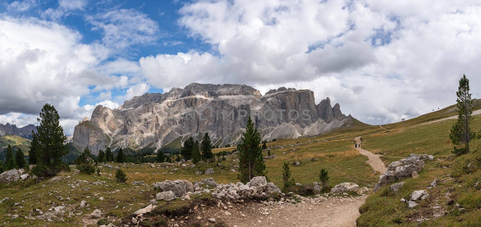 Panoramic image of landscape in South Tirol, Italy, Europe