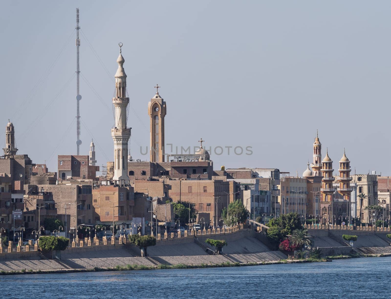 Church of the Martyr Mother Teulogia and her Four Children and Mosque in Esna