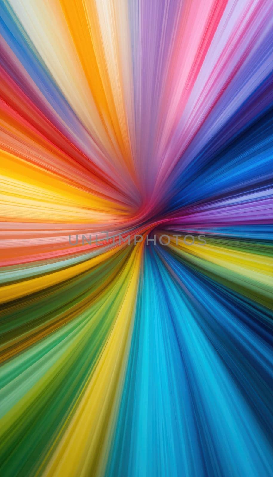 Swirling Vortex of Vibrant Rainbow Colors