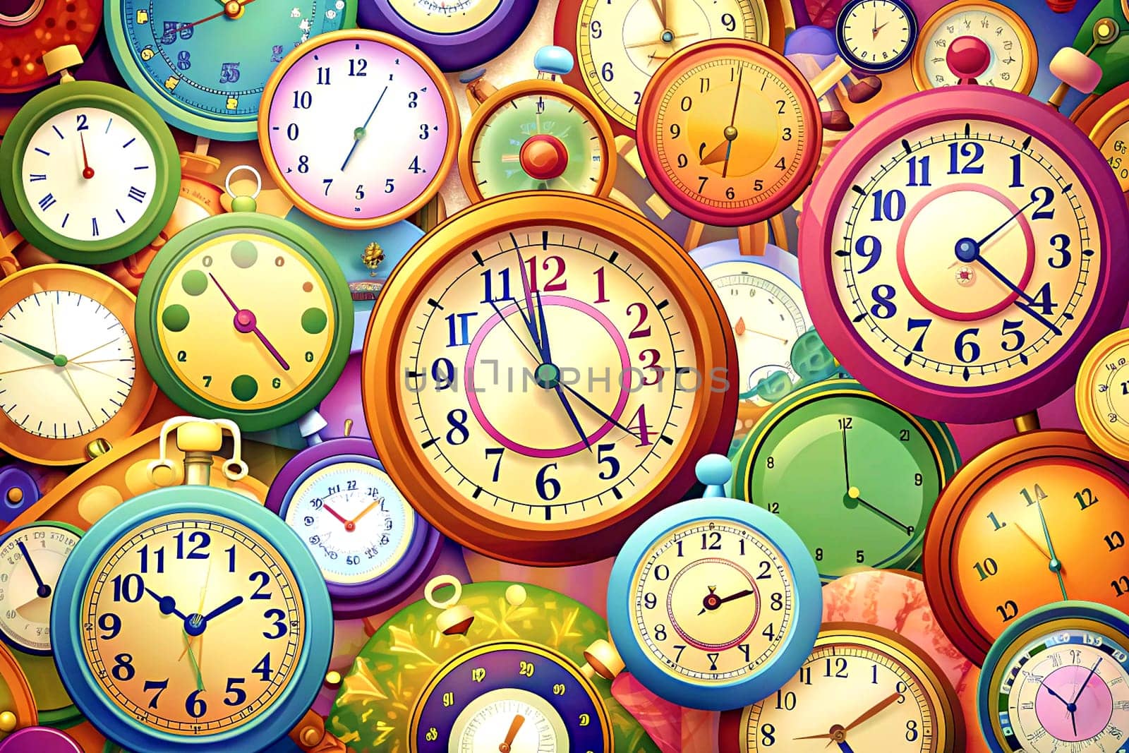 an instrument, such as a clock or watch, for measuring time