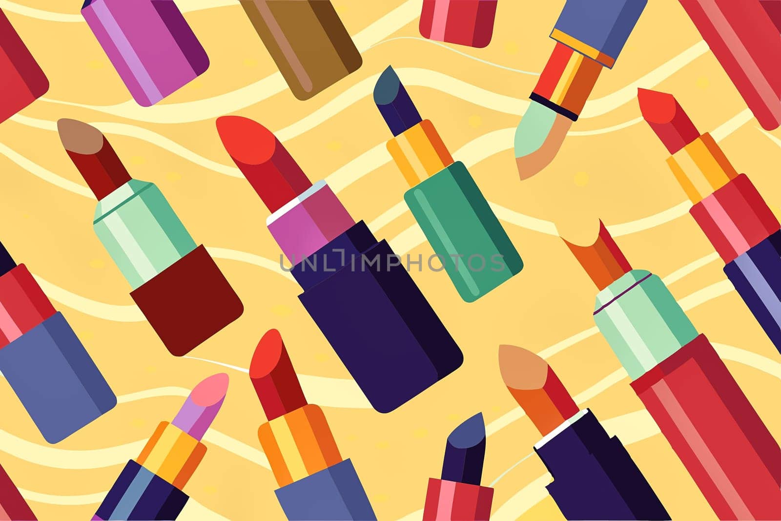 colored cosmetic applied to the lips from a small solid stick