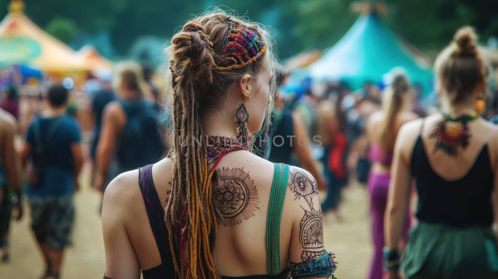Henna Tattoos At A Hippie Festival
