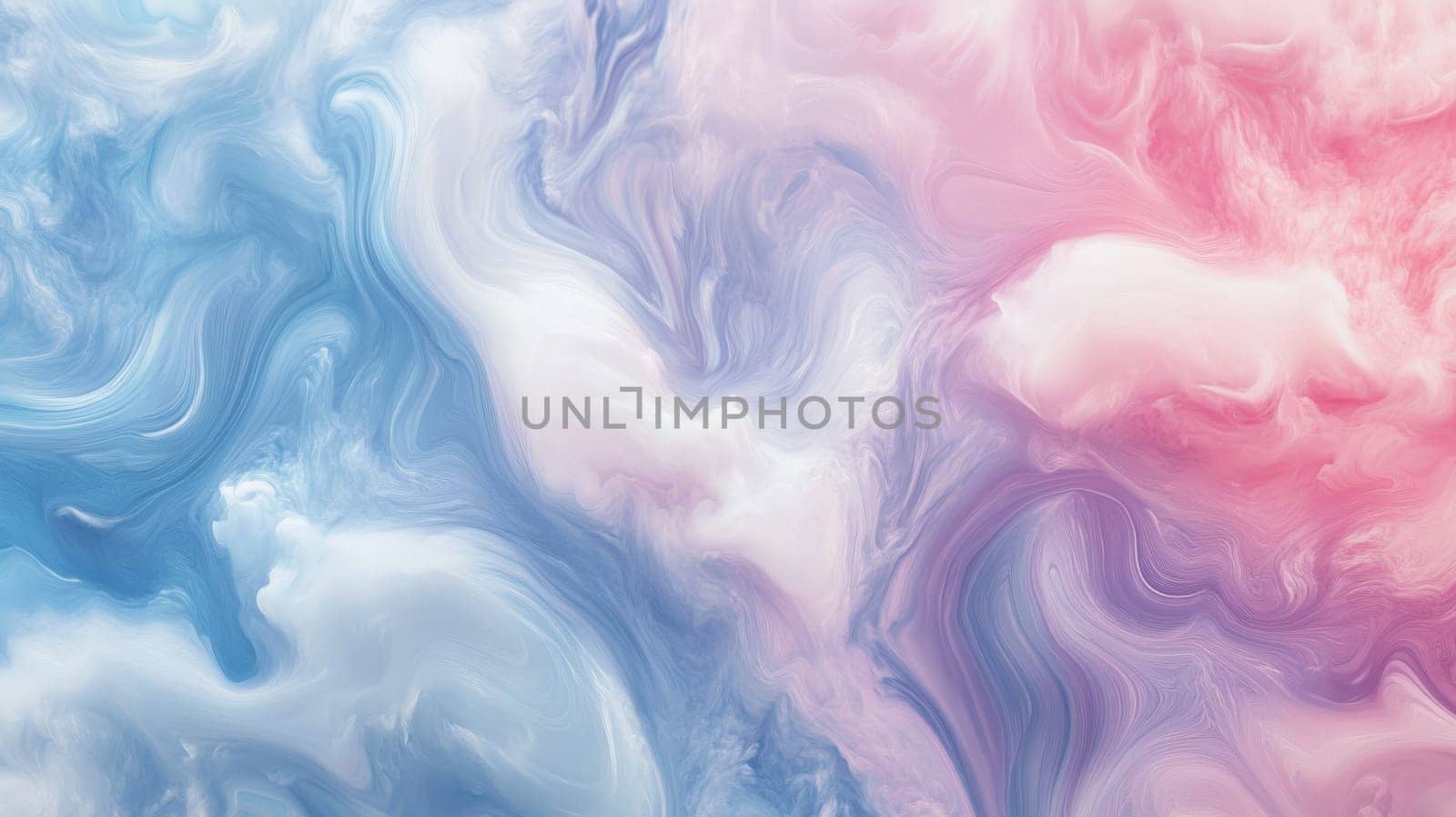 Abstract swirls of pastel clouds mimicking marble patterns