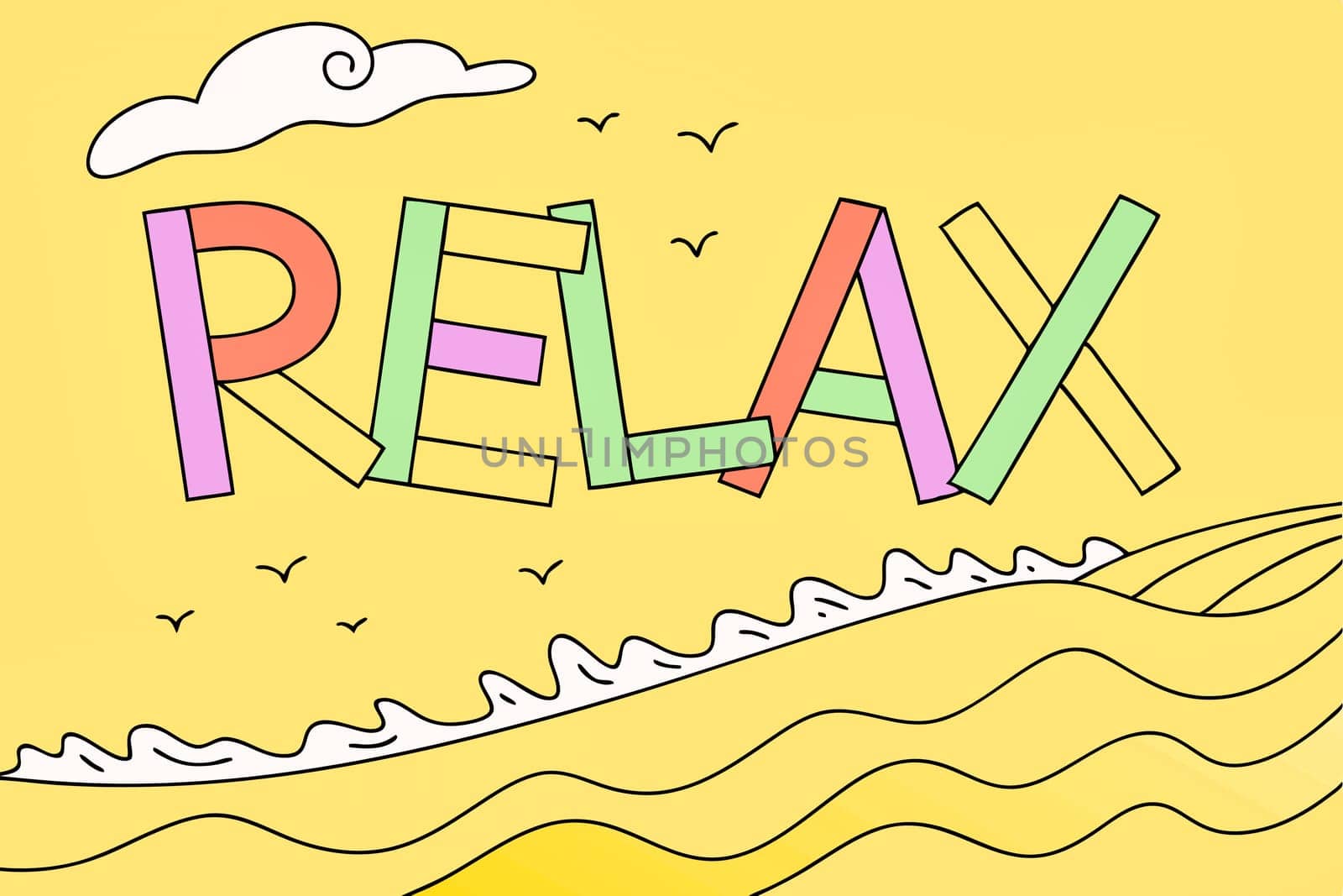 make or become less tense or anxious.cease work or movement in order to relax, refresh oneself, or recover strength