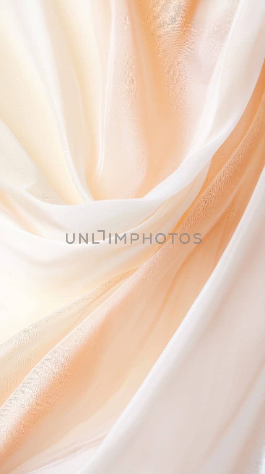 Soft pastel silk fabric folds elegant abstract background, AI generated