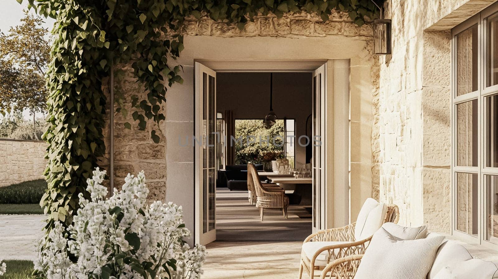 Interior decor that embrace classic neutral tones, delicate textures, and sophisticated styling idea