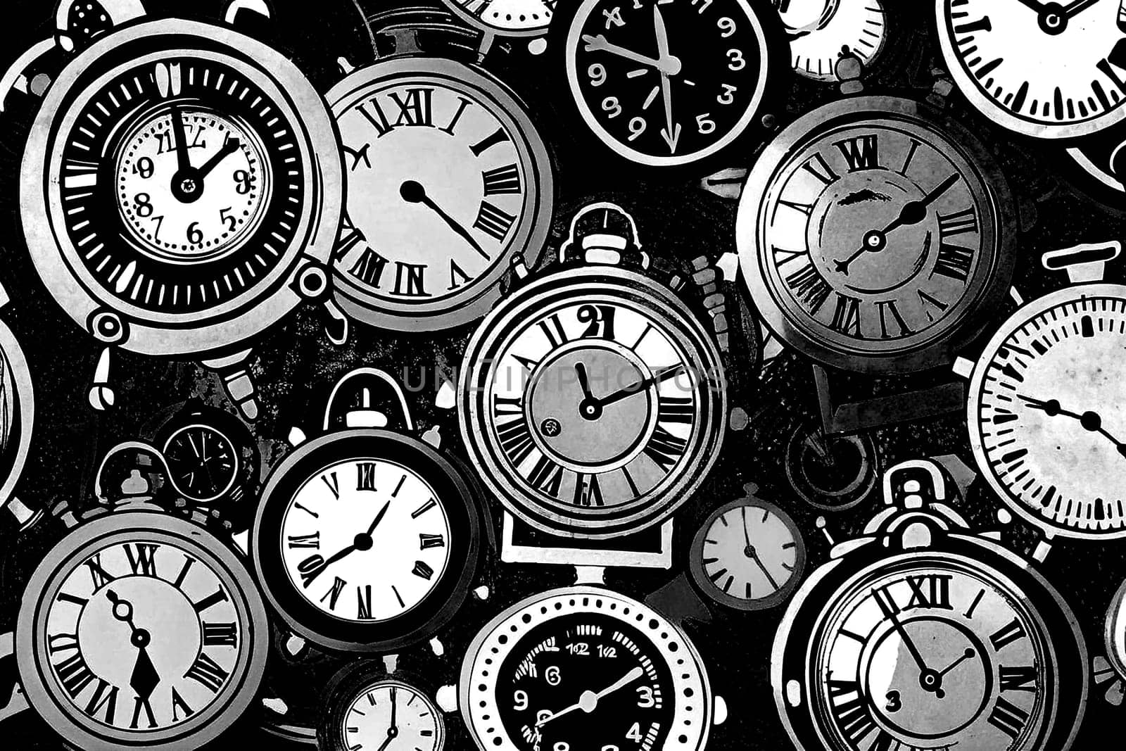 an instrument, such as a clock or watch, for measuring time