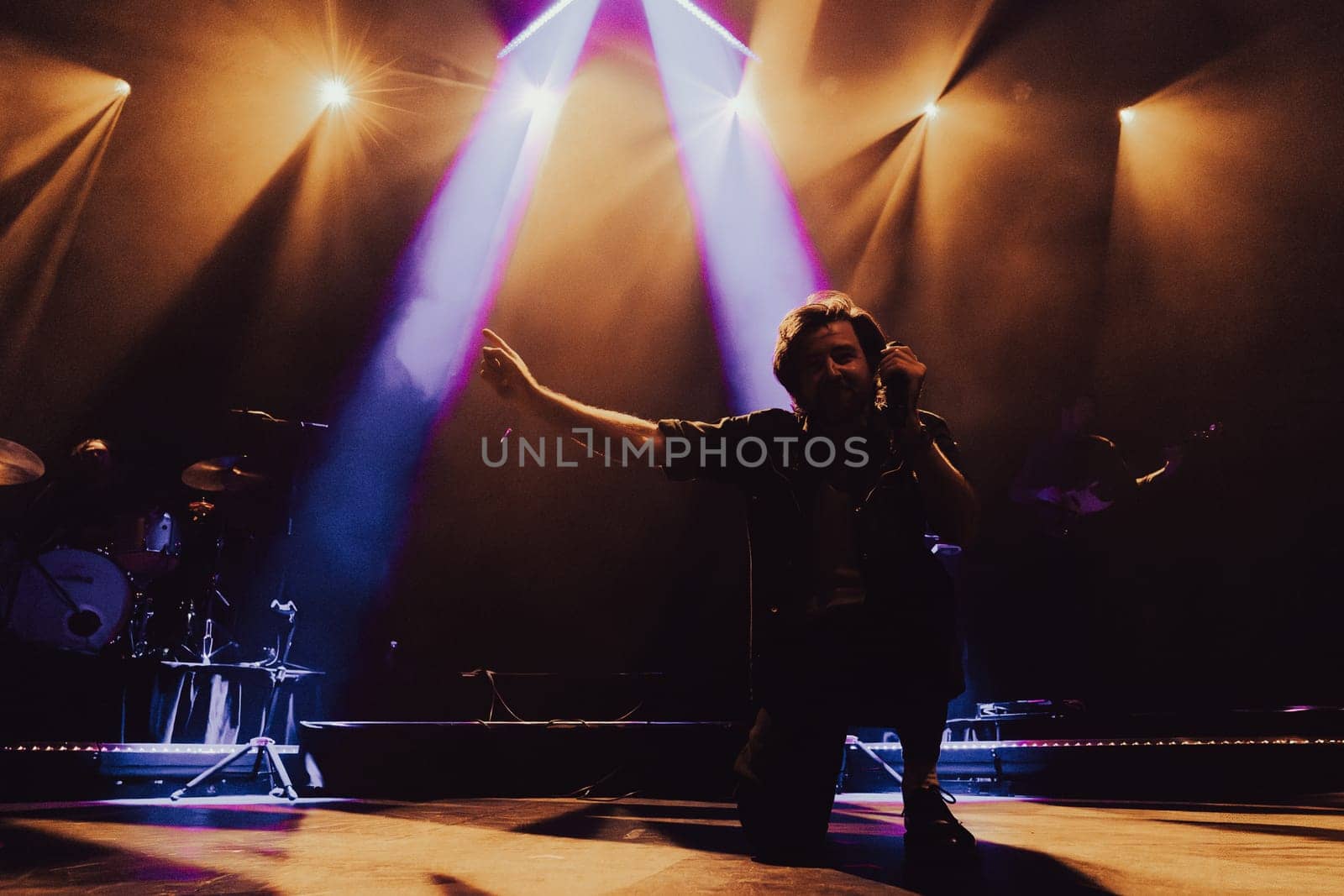 MELBOURNE, AUSTRALIA - MAY 17: Timothy Carroll of Australian music group Holy Holy performs their 'A Grand Hiatus' national tour at The Forum Theatre on May 17 2025 in Melbourne, Australia