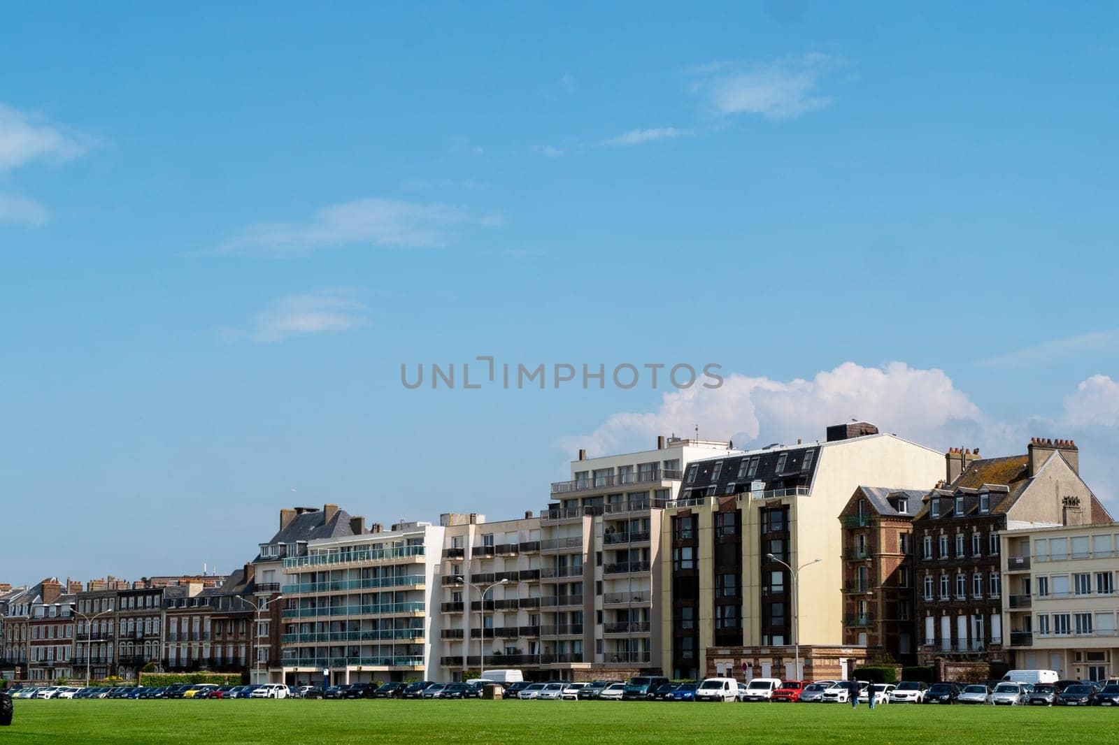 A view of Dieppe city, Normandy, France