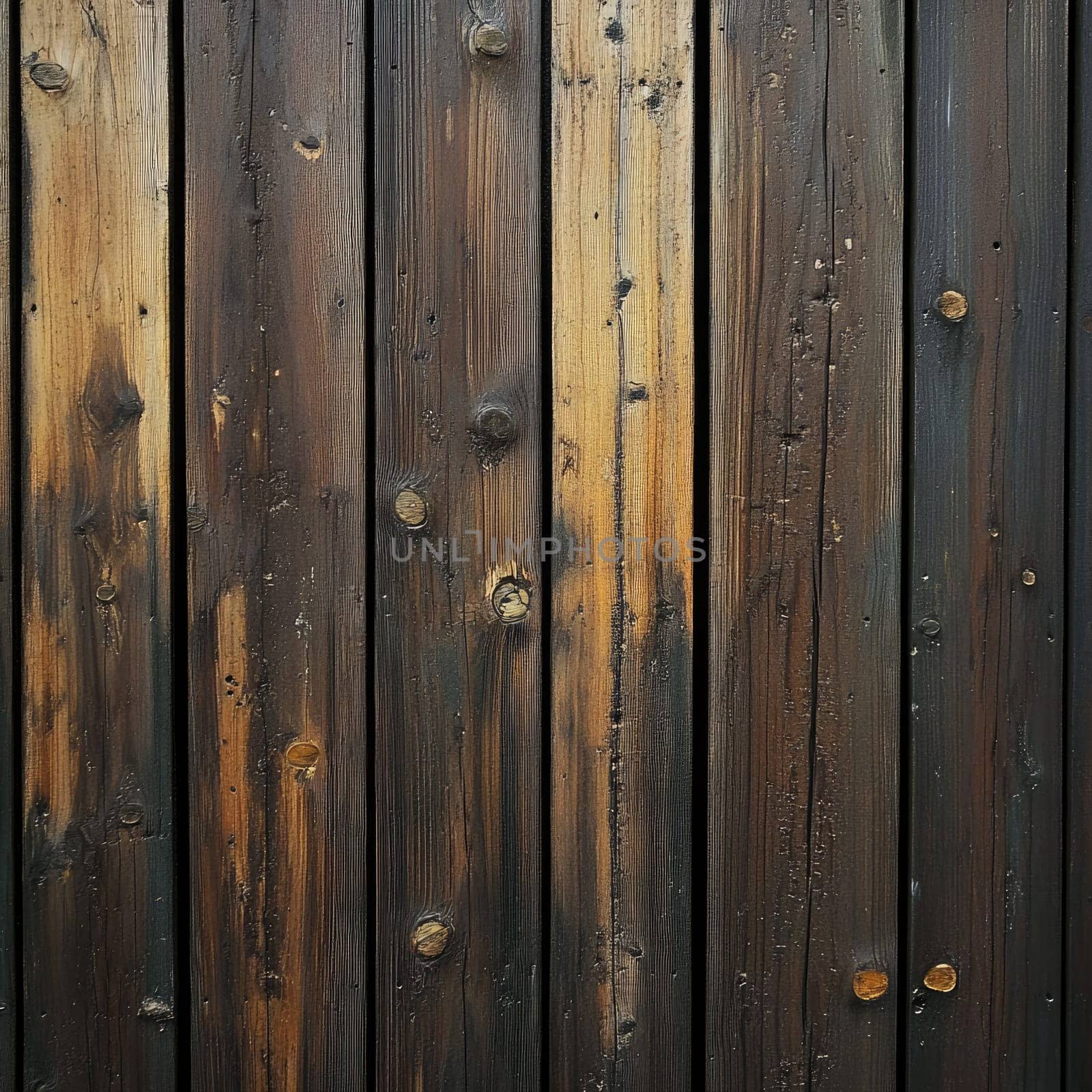 The wooden background displays a rich mix of dark and light colors, showcasing knots, grains, and imperfections that add character.