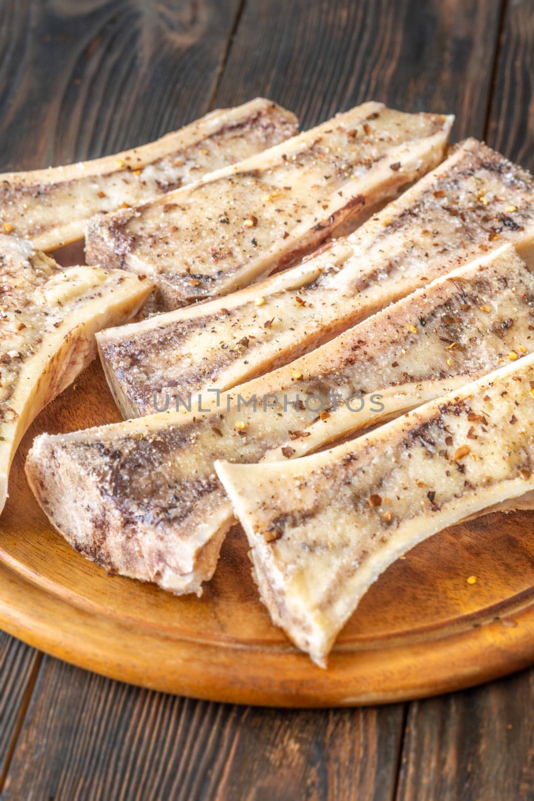 Halved bones baked to golden perfection, textures glisten with flavorful meaty depth