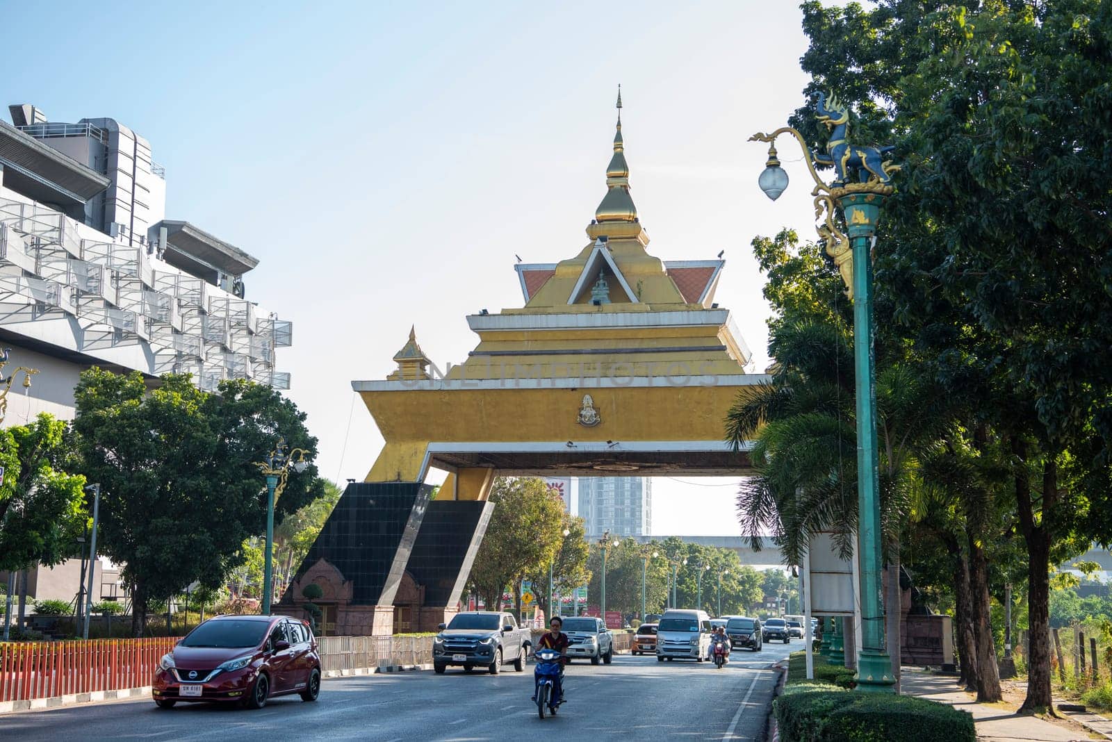 The City Gate of Khon Kaen in City and Province Khon Kaen in Thailand. Thailand, Khon Kaen, December, 6, 2024