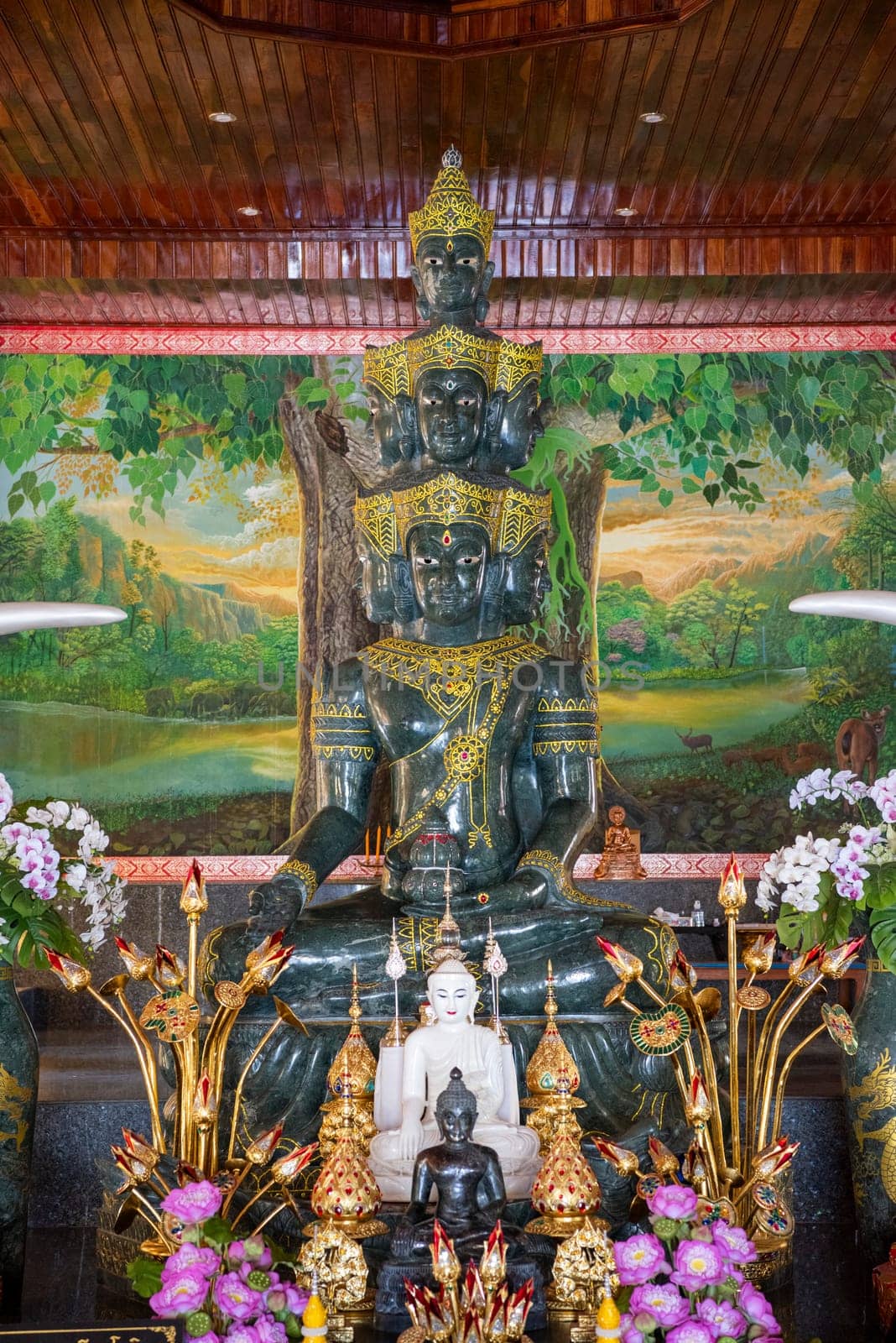 Inside the Wat Tham Pha Keung in Amphoe Phu Wiang in  Province of Khon Kaen in Thailand. Thailand, Khon Kaen, December, 6, 2024